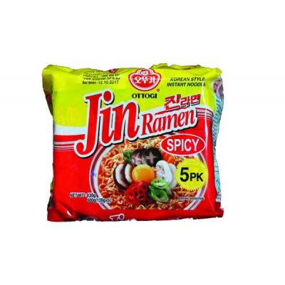 Ottogi Jin Ramen Noodle (spicy)120gx5PK