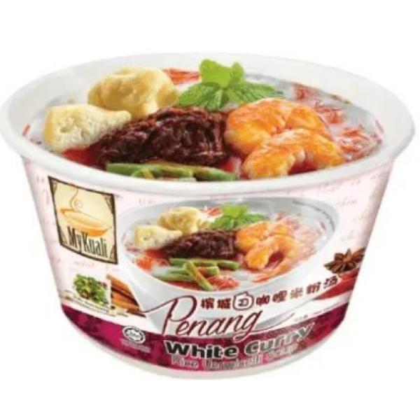Mykuali Penang White Curry Rice Vermicelli (bowl) 90g