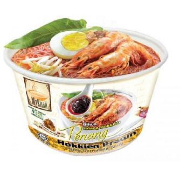 MYKUALI Penang Spicy Prawn Soup Noodle （bowl) 90g