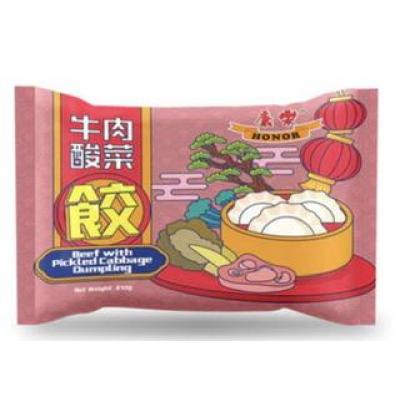 HONOR Beef with Pickled Cabbage Dumpling 410g