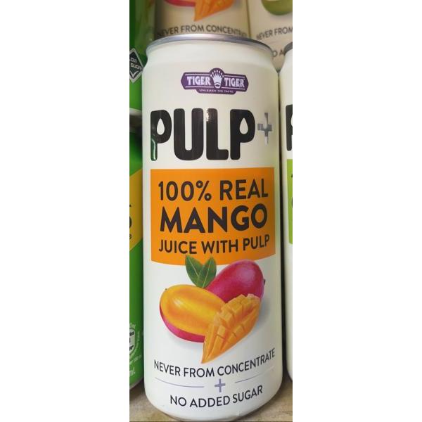 Tiger Tiger 100% Mango Juice With Pulp 320ml