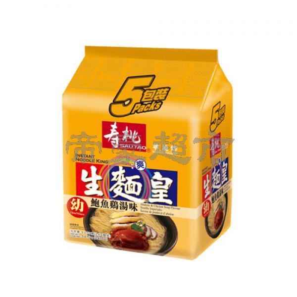 寿桃生面皇-鲍鱼鸡汤味 五连包