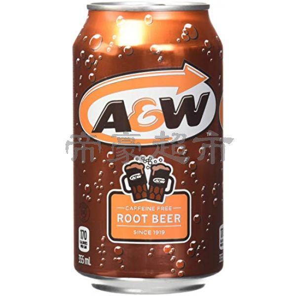A&W Rootbeer caffeine free 355ml