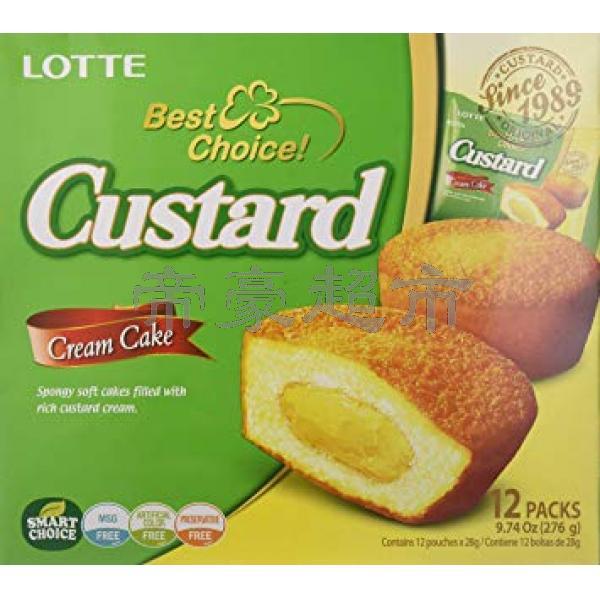 Lotte Custand Cream Cake 276g (12packs)