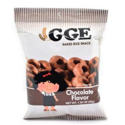 GGE Baked Rice Snack Chocolate Flavour 45G