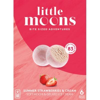 小月亮 草莓奶油味糯米糍冰淇淋...
