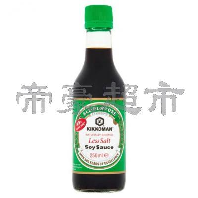 Kikkoman Less Salt Soy Sauce 250ml