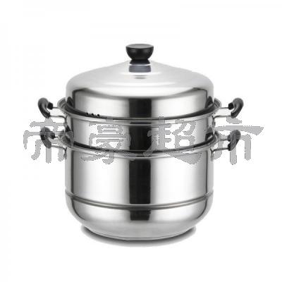 32CM Stainless Steel Double tier steamer 