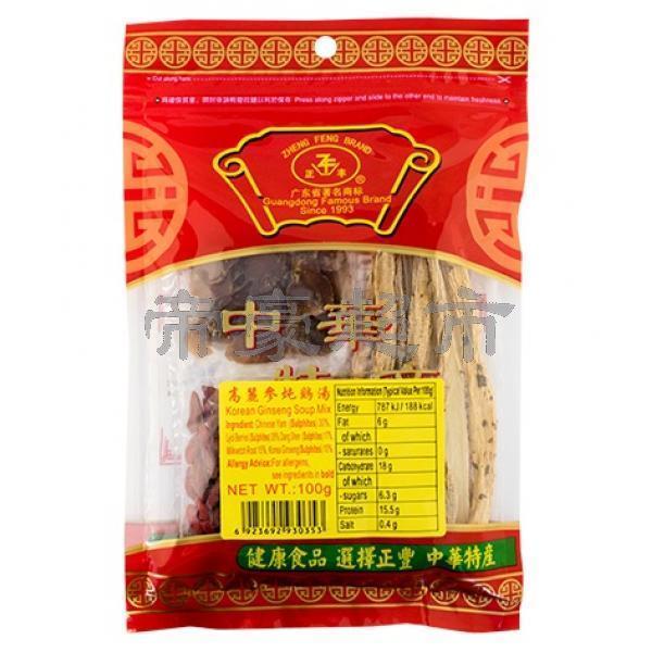 ZF Korean Ginseng Soup Mix 100g_Dried Products_Cooking Ingredients ...