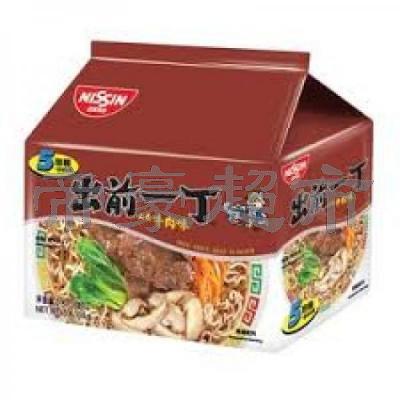 NISSIN Instant Noodle - Beef Flavour 100g*5