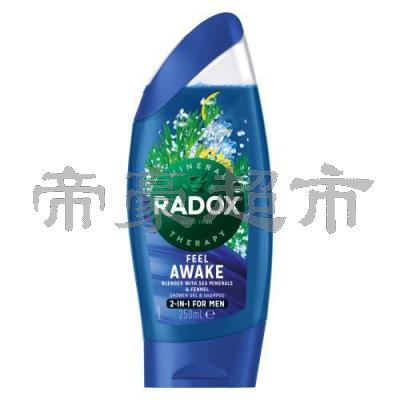 RADOX Feel Awake Shower gel & shampoo 2 in 1 for men 