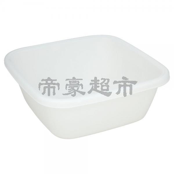 白色正方形洗碗盆 （30*30*12cm)