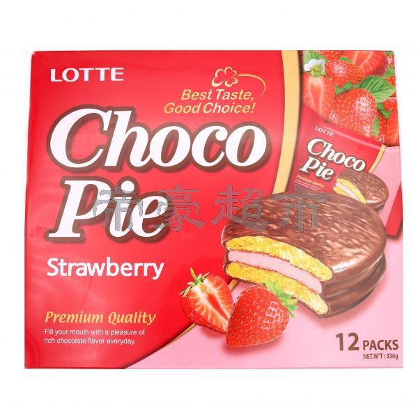 Lotte 乐天 麦淇酪 巧克力派 - 草莓味 336g