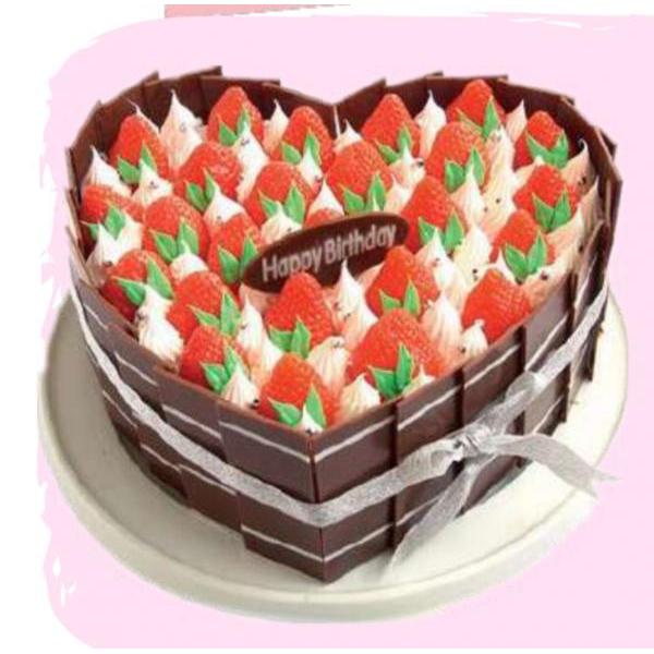 情人专属蛋糕 - 草莓爱心（提前两天预定）