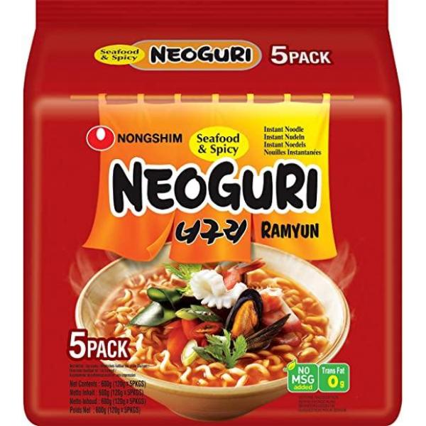 Nongshim Neoguri Seafood Instant Noodle 120g*5