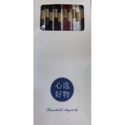 日式合金混色筷子 6双