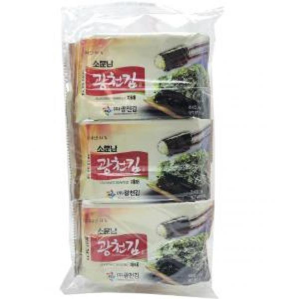 Kwangcheonkim Dosirak with Olive Oil & Green Tea Seasoned Seaweed 5g x 9