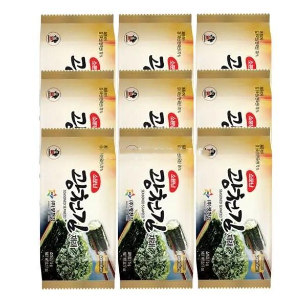 Kwangcheonkim  Dosirak Seasoned Seaweed (5g X 9 Packs) 