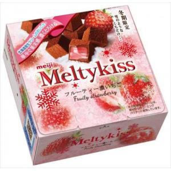 Meiji  明治雪吻巧克力 香浓草莓口味 56g