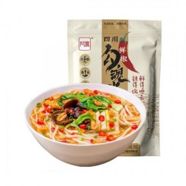 AK Sichuan Rice Noodle Fresh Chilli Flavour 270g