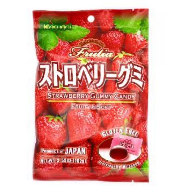 Kasugai Gummy Fruitia Stawberry 102g