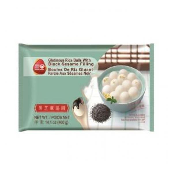 SQ Glutinous Rice Balls with Sweetened Black Sesame Filling 400g