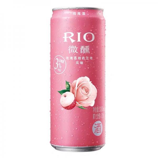 RIO 鸡尾酒 玫瑰荔枝白兰地 330Ml