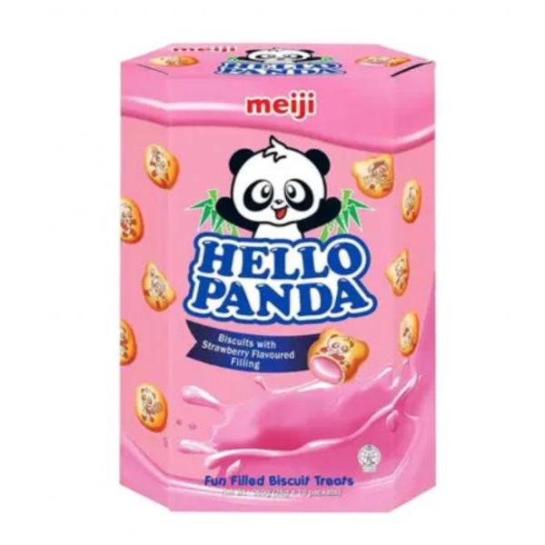 Meiji 熊猫 草莓夹心饼 分享装 260g