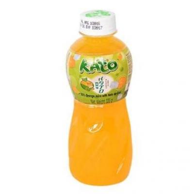Kato 椰果橙汁饮料 320...