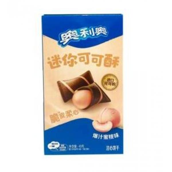 Oreo Mini Cocoa Crispy Biscuit Peach Flavour 40g