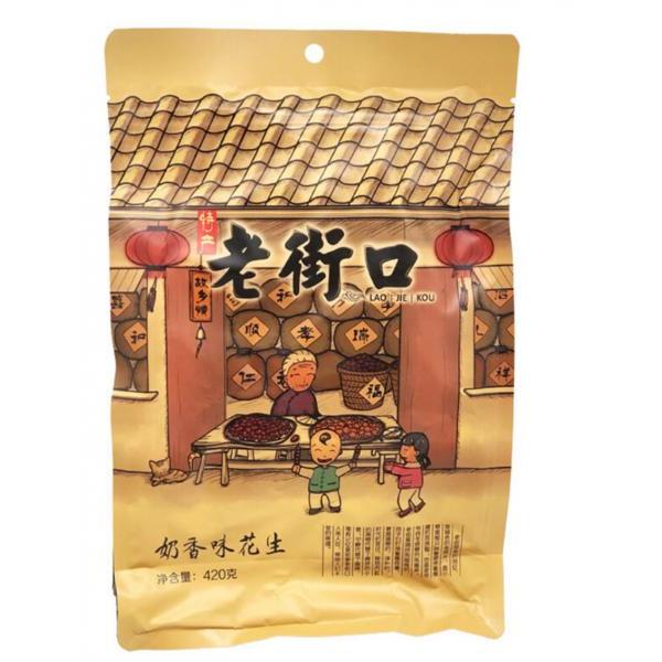 LaoJieKou Milk Flavored Peanuts 420g