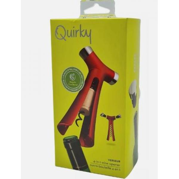Quirky Verseur Metal 4 in 1 Wine Opener & Magnetic Bottle Opener Corkscrew