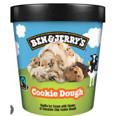 Ben & Jerry's Cookie Dough Vanilla Ice Cream Tub 465ml 