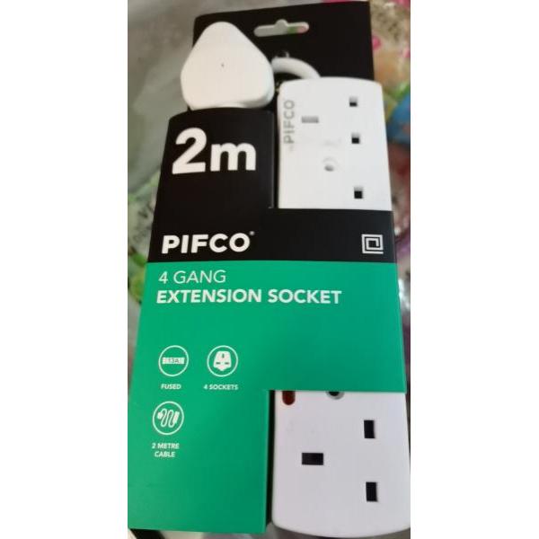 Pifco Extension socket 2m 