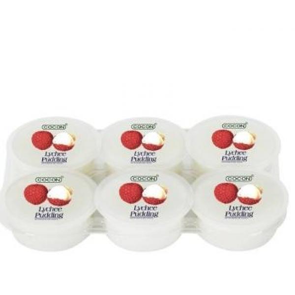 Cocon Nata de Coco Pudding Lychee 6*118g 