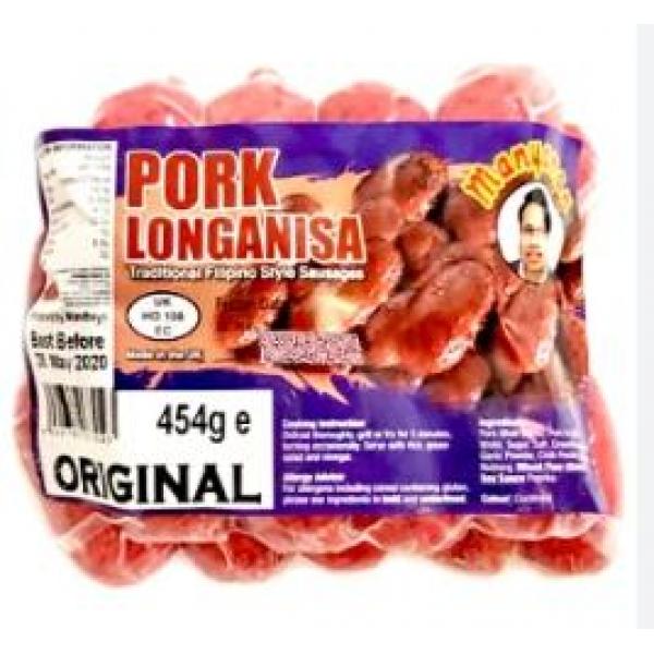 Mandhey's Manyaman Pork Longanisa Original Regular 454g