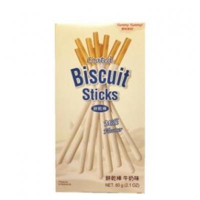 Coated Biscuit Stick Milk Flavour 60g