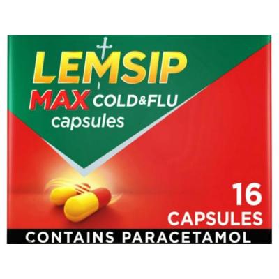 Lemsip max cold & flu 16’s