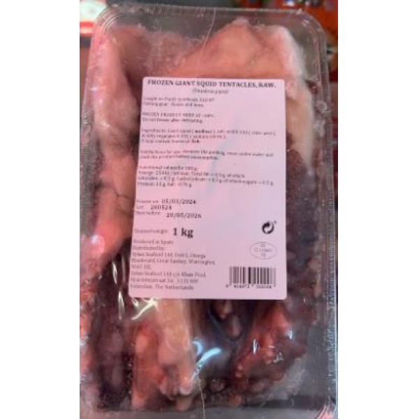 Frozen Giant Squid Tentacles Raw 1kg