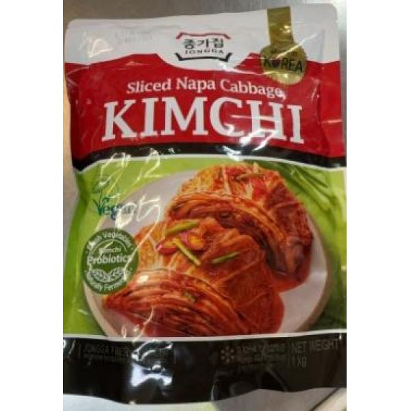 Jongga Mat Kimchi Fish Free Vegan (Cut Cabbage Kimchi) 1kg