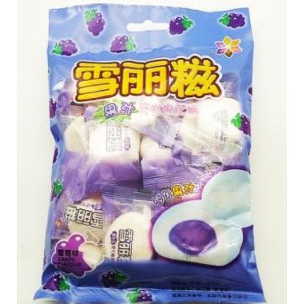 Marshmallow with filling  grape flavour 100g