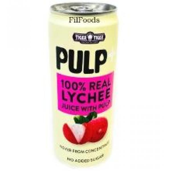 Tiger Tiger 100% Lychee Juice with Pulp 320ml