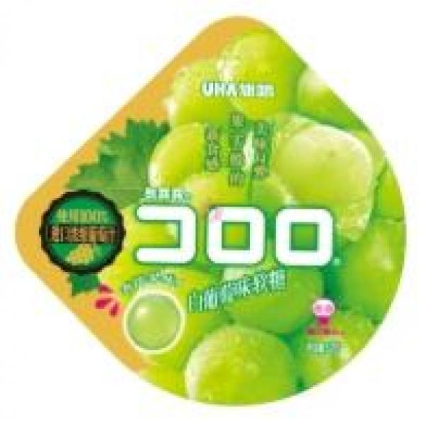 UHA Gummy Candy white grape 52g