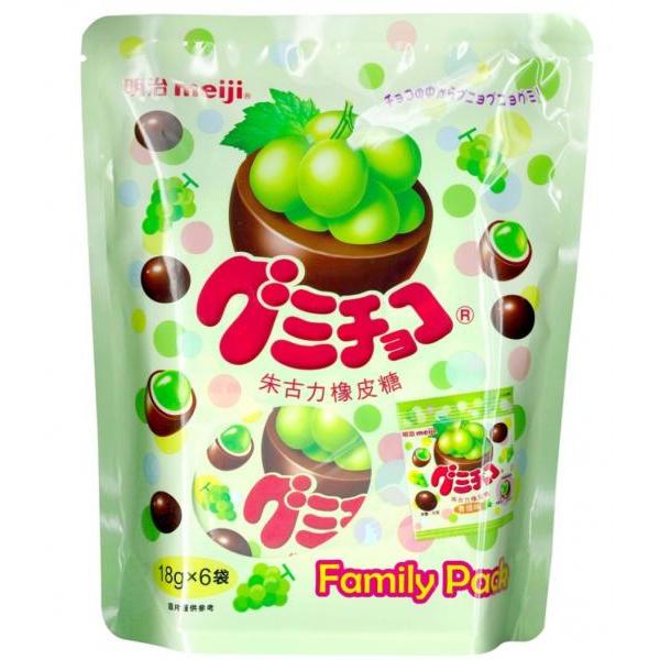 Meiji Grape Gummy Chocolate 108g