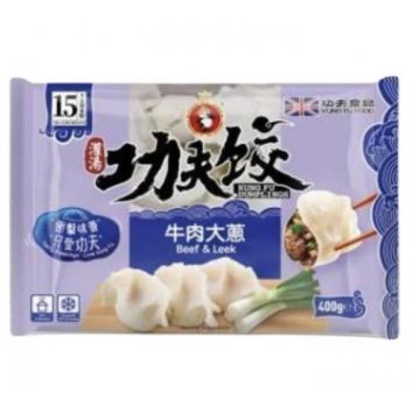 KUNGFU Dumplings Beef & Leek 400g