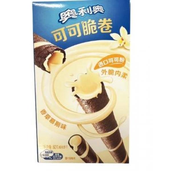 Oreo Cocoa Crisp Rolls Vanilla 50g
