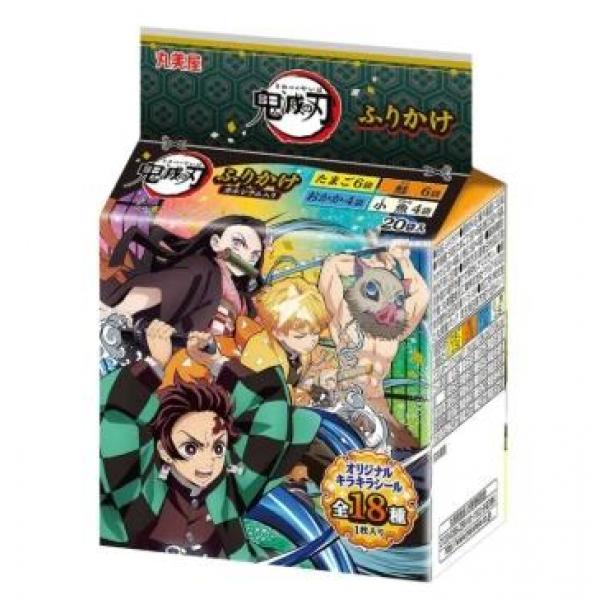 Marumiya kimetsu no yaiba sprinkle mini pack (4xokaka ,4xvegetable .6xegg , 6xsalmon)69g