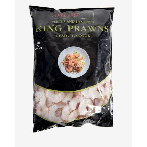 Lucky red frozen king prawn 900g