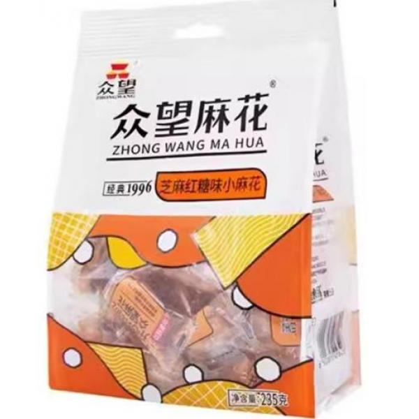 ZW Fried Dough Twist Sesame & Brown sugar 235g