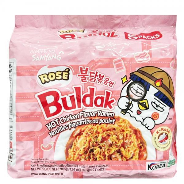 Samyang Instant Noodle Hot Chicken Rose Ramen 5pcs